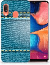 TPU Siliconen Hoesje Samsung A20e Design Jeans