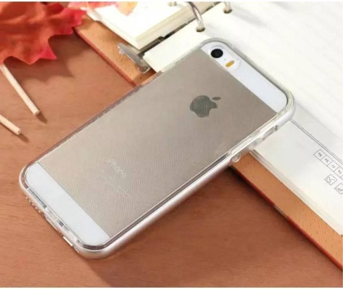 Enkay Aluminium/TPU Backcase iPhone 5(s)/SE - Zilver