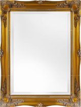 Rechthoekige Ornament Spiegel Ethan Buitenmaat 66x91cm Goud