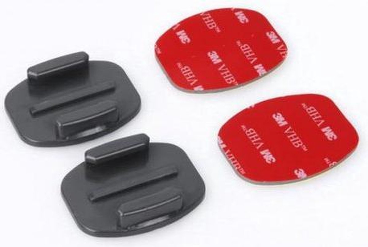 GoPro 2x Flat Mount Platte Bevestigings Plaatjes met 3M Sticker