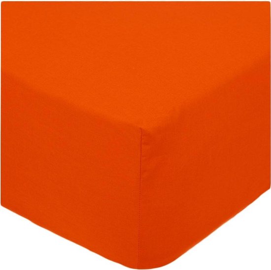 Senzatione katoen Hoeslaken Oranje - 200x220+30
