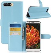 Book Case Hoesje Huawei Y6 (2018) - Lichtblauw