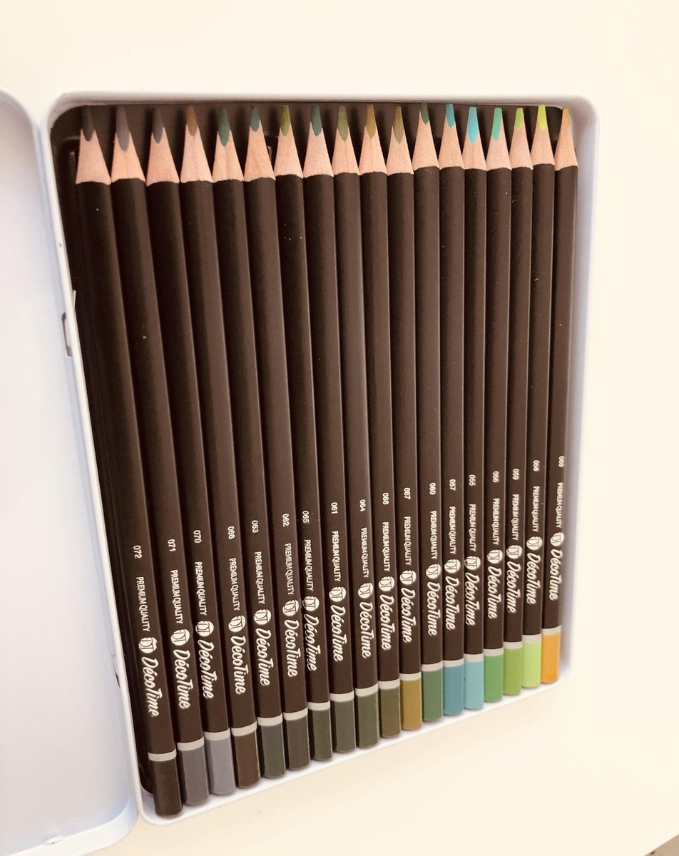 18 crayons de couleur Premium dans une boîte - Decotime - Pointe douce - Da  Vinci -... | bol.com