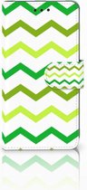 Huawei P20 Telefoon Hoesje Zigzag Groen