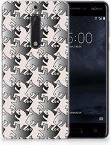 Nokia 5 Uniek TPU Hoesje Salamander Grey