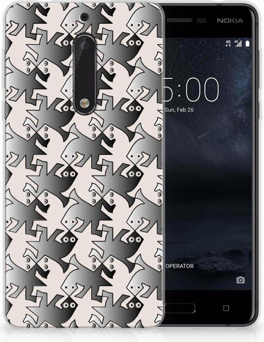 Nokia 5 TPU Hoesje Salamander Grey