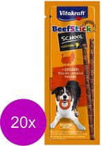 Vitakraft Beefstick School - Hondensnacks - 20 x Gevogelte Rund 20 g