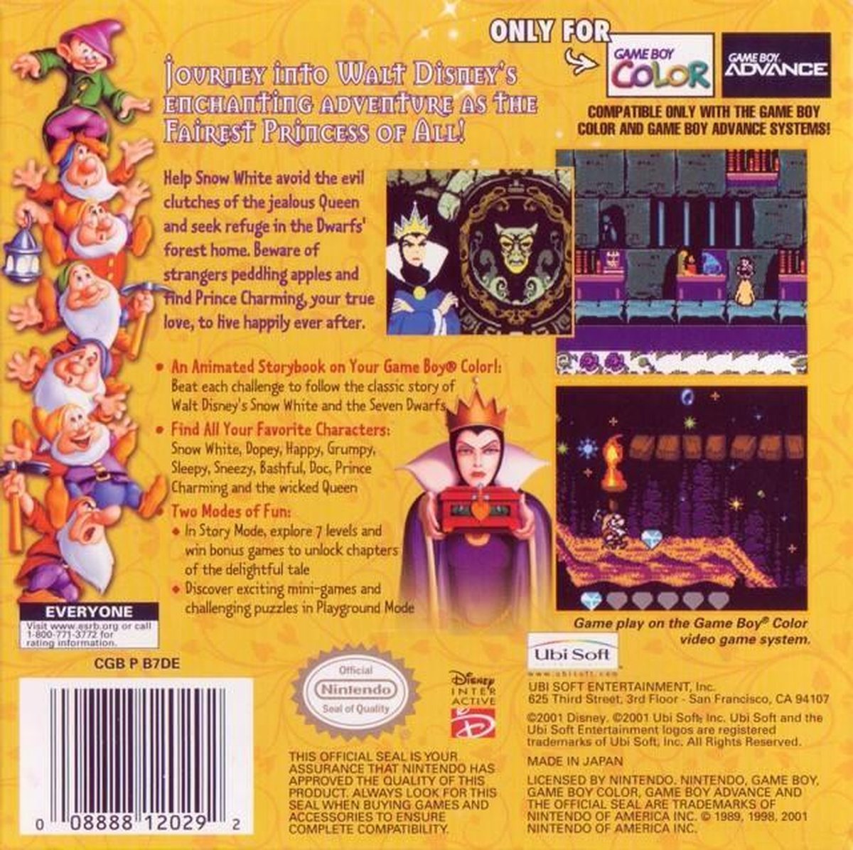 Snow White and The Seven Dwarfs (Gameboy Color) | Games | bol.com