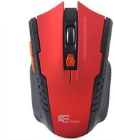 W4 2.4GHz 6D Draadloze 2.4 GHz 2400DPI Optische 6D Game Muis - Gaming Muis - Met receiveiver - Rood