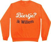 Oranje sweater, Biertje? Ik Willem S