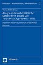 Analyse verbraucherpolitischer Defizite/Teilnutzung.