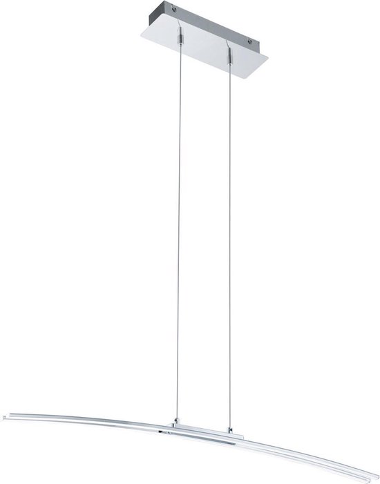 EGLO Lasana - Lampe à suspension - 1 lumière - Chrome - Wit