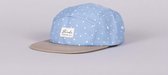 Birds - 5panel Cap Baby Blue Polkadot / Beige