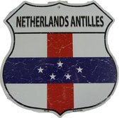 Wandbord - Netherlands Antilles Schild / Nederlandse Antille Vlag