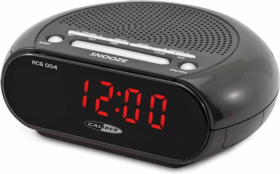 bol.com | Caliber HCG004 - Wekkerradio met dual Alarm - Zwart