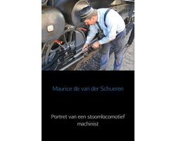 Portret van een stoomlocomotief machinist