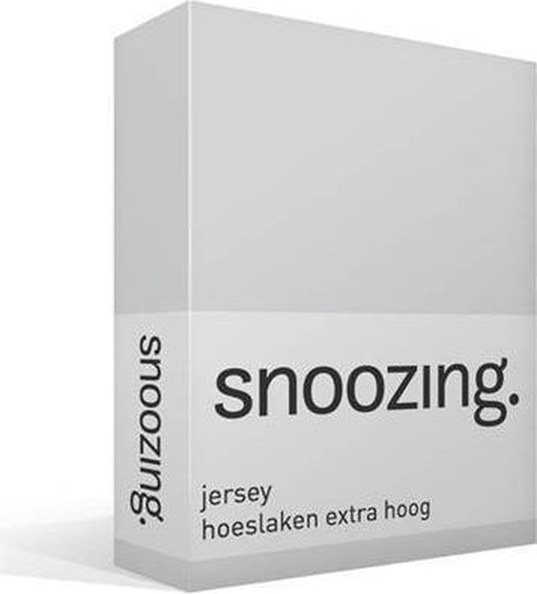 Snoozing Jersey - Hoeslaken Extra Hoog - 100% gebreide katoen - 140x200 cm - Grijs