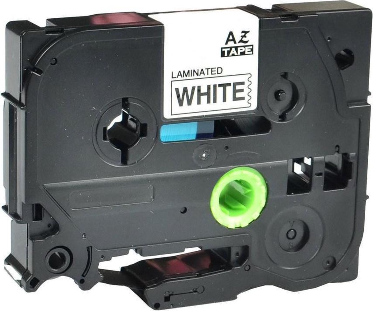 Brother P-Touch 340 C (TZe231) 12mm Black op wit Gelamineerd zelfklevend tape | huismerk
