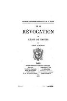 de la R vocation de l'Edit de Nantes