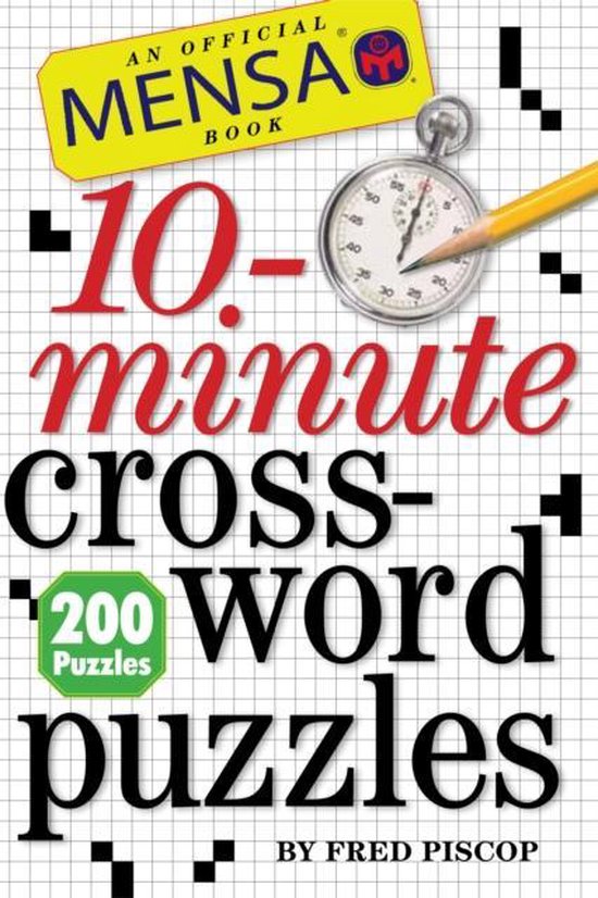 mensa-10-minute-crossword-puzzle-fred-piscop-9780761163220-boeken