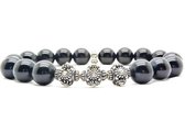 Beaddhism - Armband - Big Black - BT1222.3 - 10 mm - 18 cm