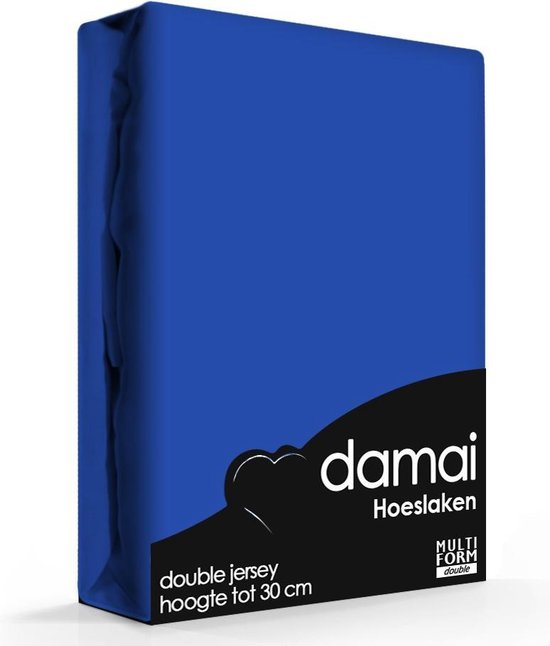 Rekwisieten Zweet groep Damai - Hoeslaken (tot 25 cm) - Double Jersey - 180 x 220 - 200 x 200 cm -  Ultramarine | bol.com