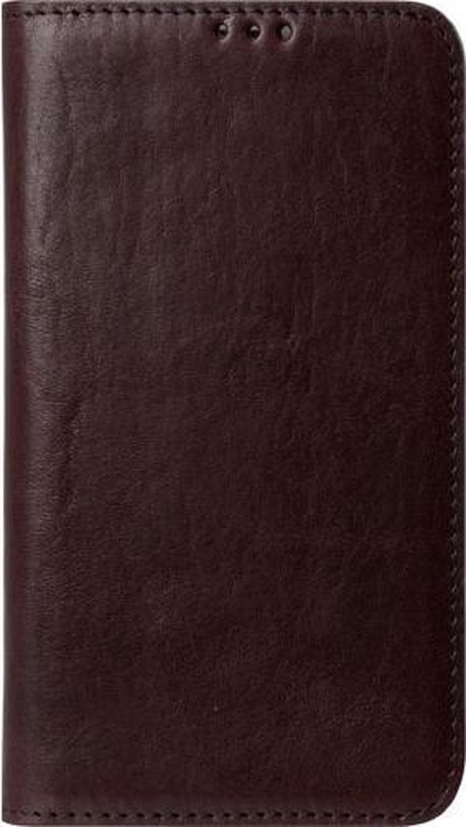 Melkco Italian Leather Wallet Book Case Herman Coffee voor Samsung Galaxy S5