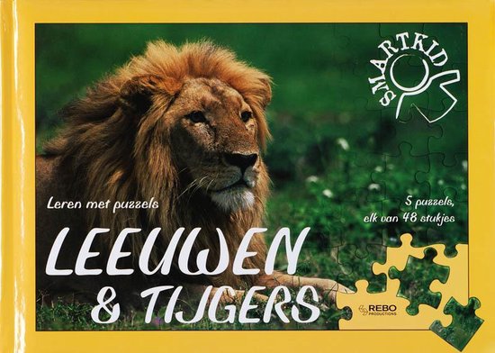 Cover van het boek 'Leren met puzzels / Leeuwen en Tijgers'