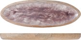 Cosy&Trendy Schaal - Hout-Email - Ovaal - 44 cm x 15 cm