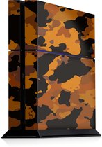 Playstation 4 Console Skin Camouflage Oranje -Playstation 4 Console Sticker