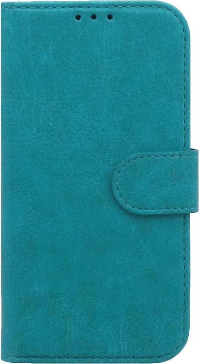 Apple iPhone X Hoesje Blauw met Pasjeshouder