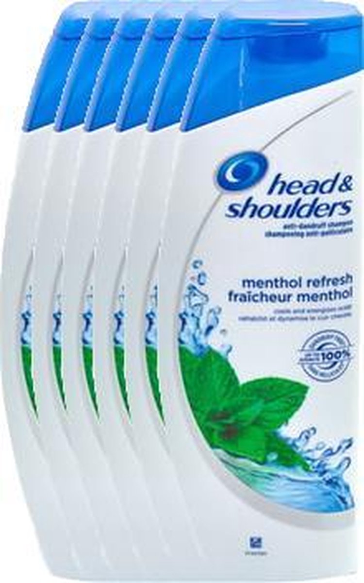 HEAD & SHOULDERS Menthol Refresh - 6 x 400 ml - Shampoo - Voordeelverpakking