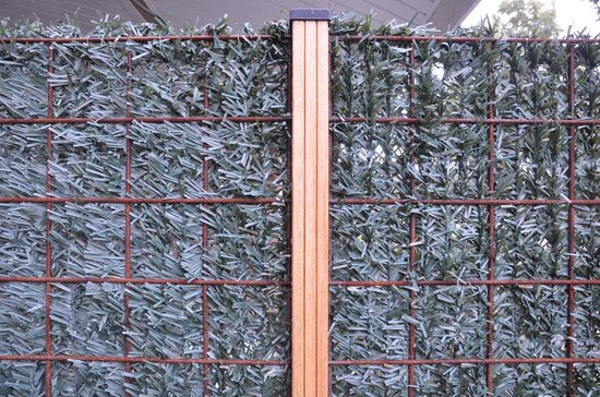 Raap bladeren op privaat Artefact Schutting bekleden OnderhoudsvrijeHeg Mat 1,5 x 3 m1 Donkergroen Fijn  Kunstheg Kunsthaag | bol.com