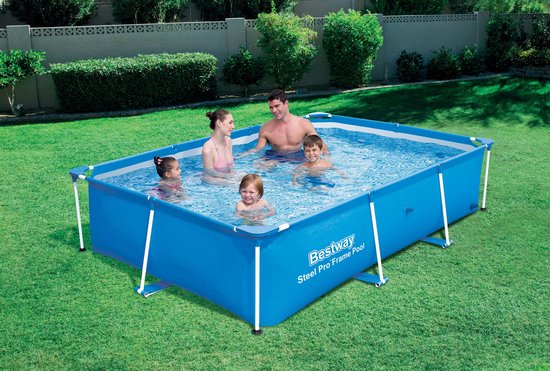 Bestway Deluxe Splash Jr. Frame Pool Zwembad - 2.59m x 1.70m x 61cm 2300L - Bestway