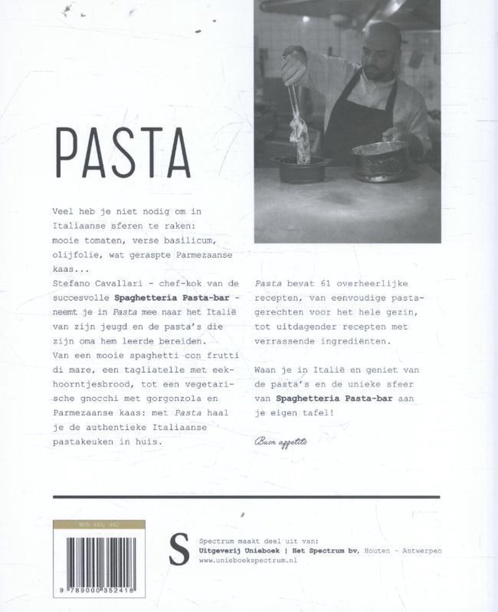 Pasta - back cover