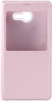 Shop4 - Samsung Galaxy J5 (2017) Hoesje - Window View Case Lychee Licht Roze