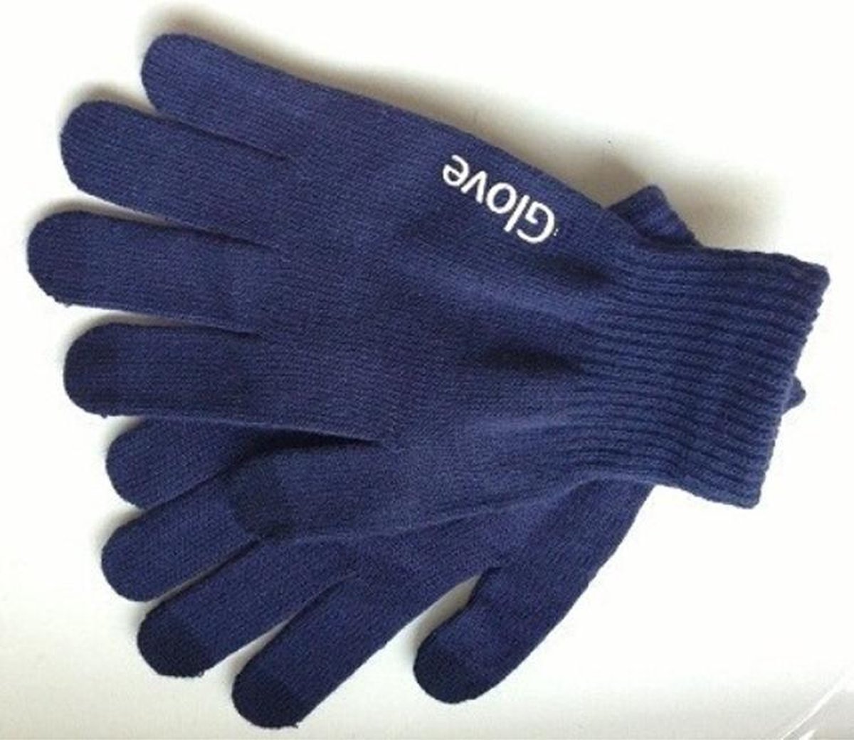 Touchscreen Handschoenen iGlove - Gebreid Dikke Kwaliteit - Winterhandschoenen - Heren / Dames - Blauw - Maat M / L