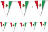 Landen thema versiering Mexico vlaggenlijn / slingers 3,5 meter