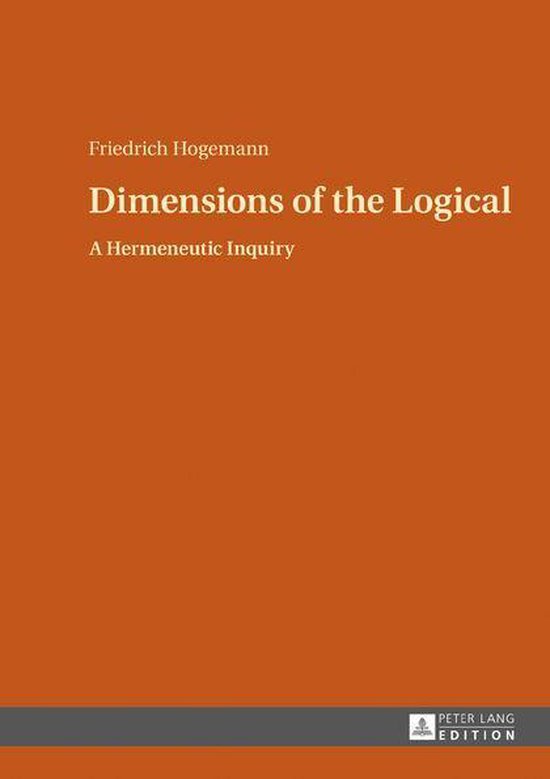 Boek cover Dimensions of the Logical van Friedrich Hogemann (Onbekend)