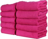 Katoenen Handdoek – Roze - Set van 9 Stuks - 50x100 cm - Heerlijk zachte badhanddoeken
