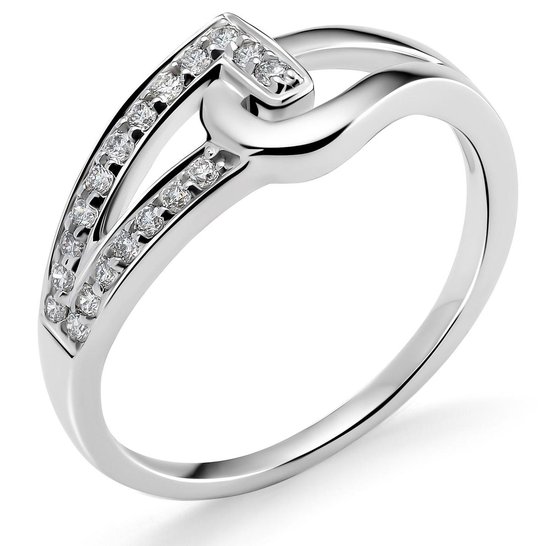 Orphelia RD-3222/52 - Ring - 18 Karaat Witgoud / Diamant 0.17 ct