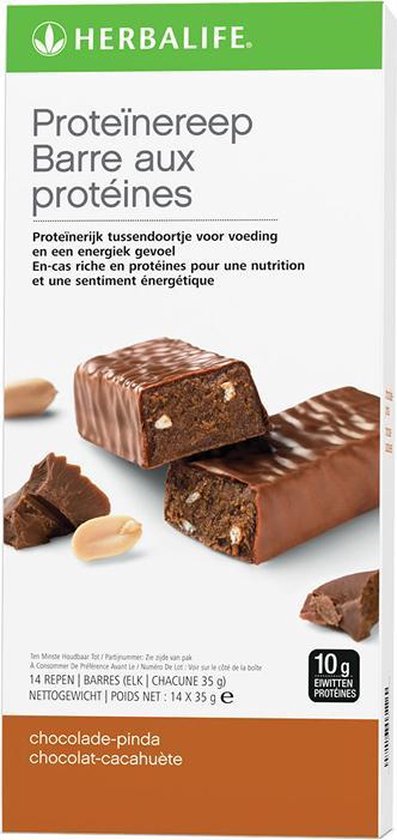 bol.com | Herbalife Proteïnereep Chocolade Pinda - 14 Repen