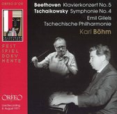 Emil Gilels, Tschechische Philharmonie, Karl Böhm - Beethoven: Klavierkonzert No.5/Tchaikovsky: Symphony No. 4 (CD)