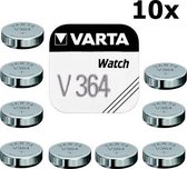 Varta V364 20mAh 1.55V knoopcel batterij - 10 stuks