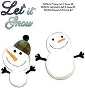 Sizzix 658180 Bigz w/Bonus Sizzlits Die - Snowmen & Let it Snow by Basic Grey