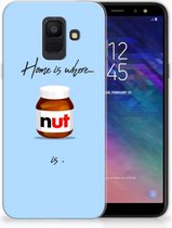 Geschikt voor Samsung Galaxy A6 (2018) Uniek TPU Hoesje Nut Home