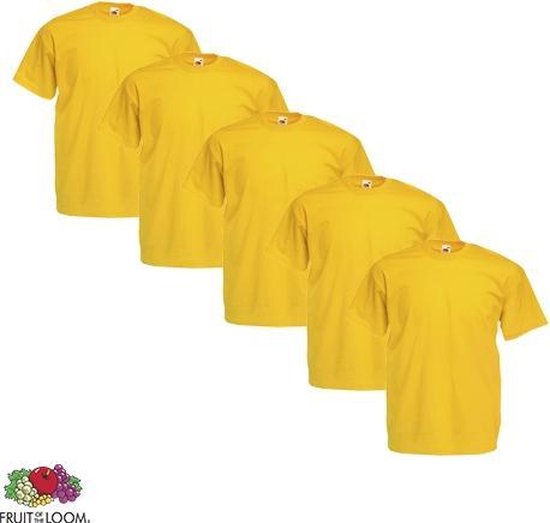 Fruit of the Loom - 5 stuks Valueweight T-shirts Ronde Hals