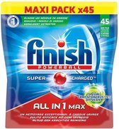 Tablettes Finish Powerball All-in-1 Max pour lave-vaisselle - 45 pièces