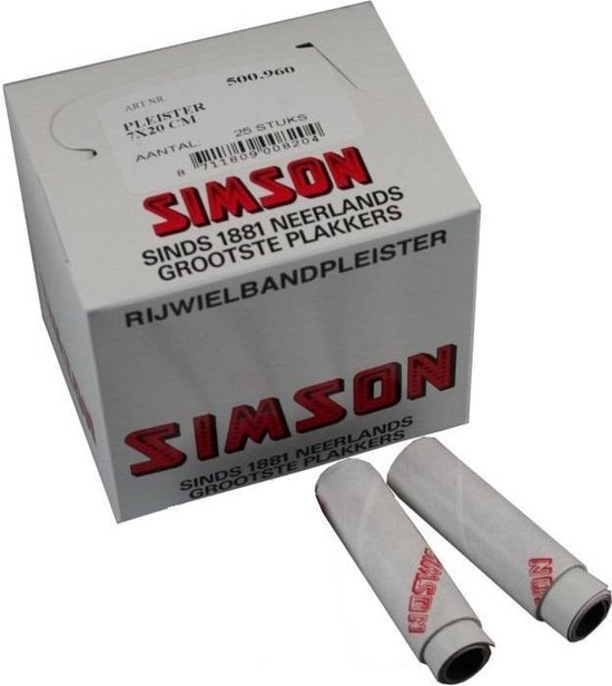 Simson Bandenplakkers - Knippleister - Fietsbandreparatie - 7 x 20 cm - Simson