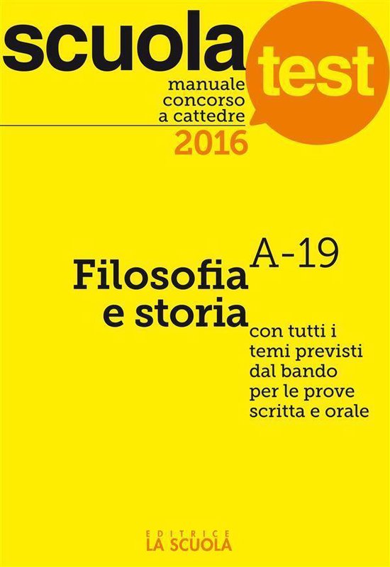 Test e Concorsi - Manuale concorso a cattedre 2016 Filosofia ... - cover
